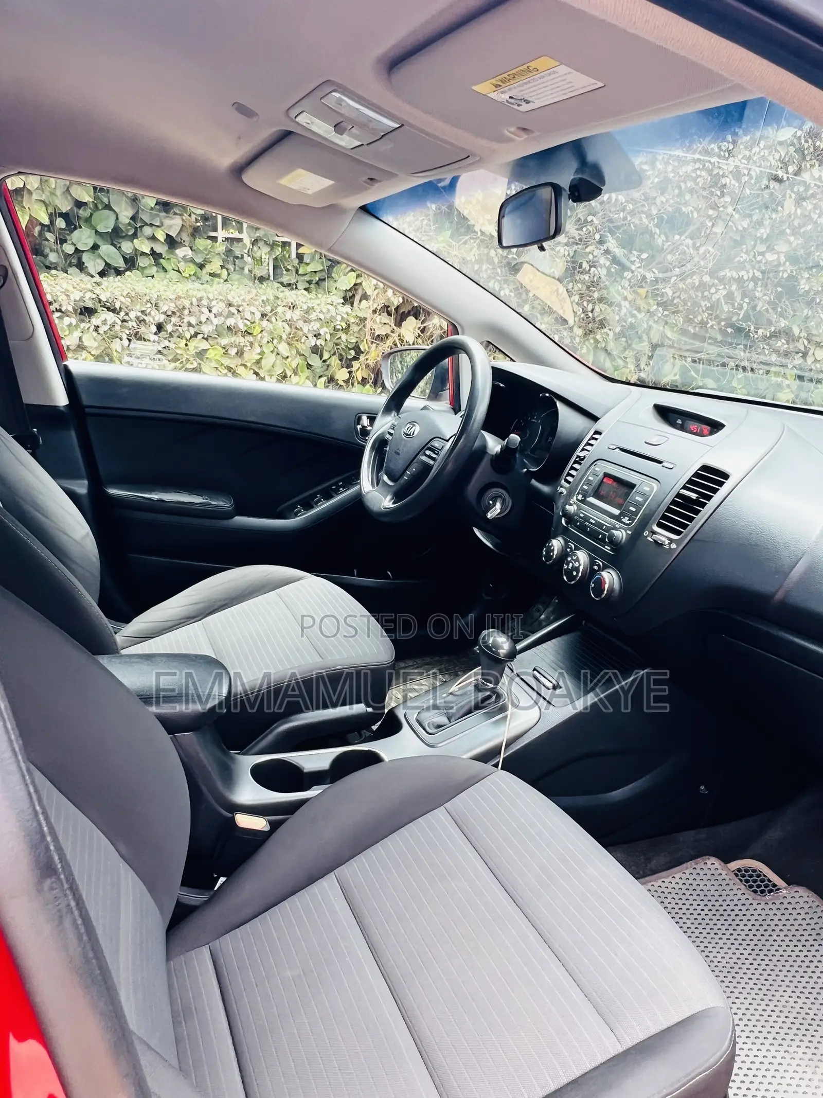 Kia Forte LX Sedan 2015 Red