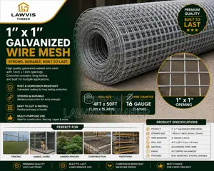 Premium Galvanized Woven Wire Mesh 1” X 1”