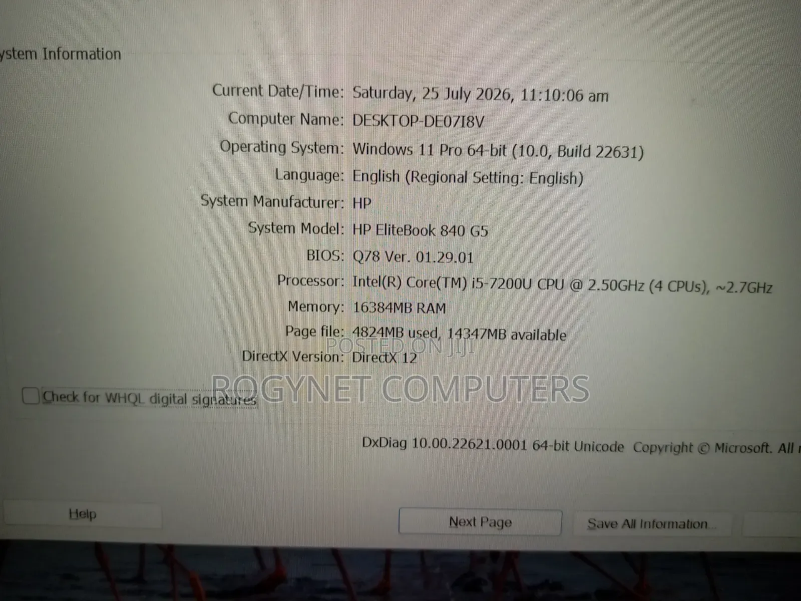 Laptop HP EliteBook 840 G5 16GB Intel Core i5 SSD 512GB