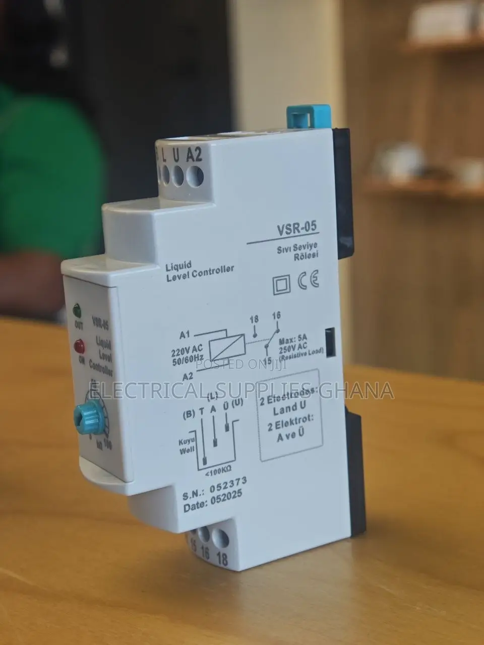 Liquid Level Controller Relay 220VAC DIN Rail Mount