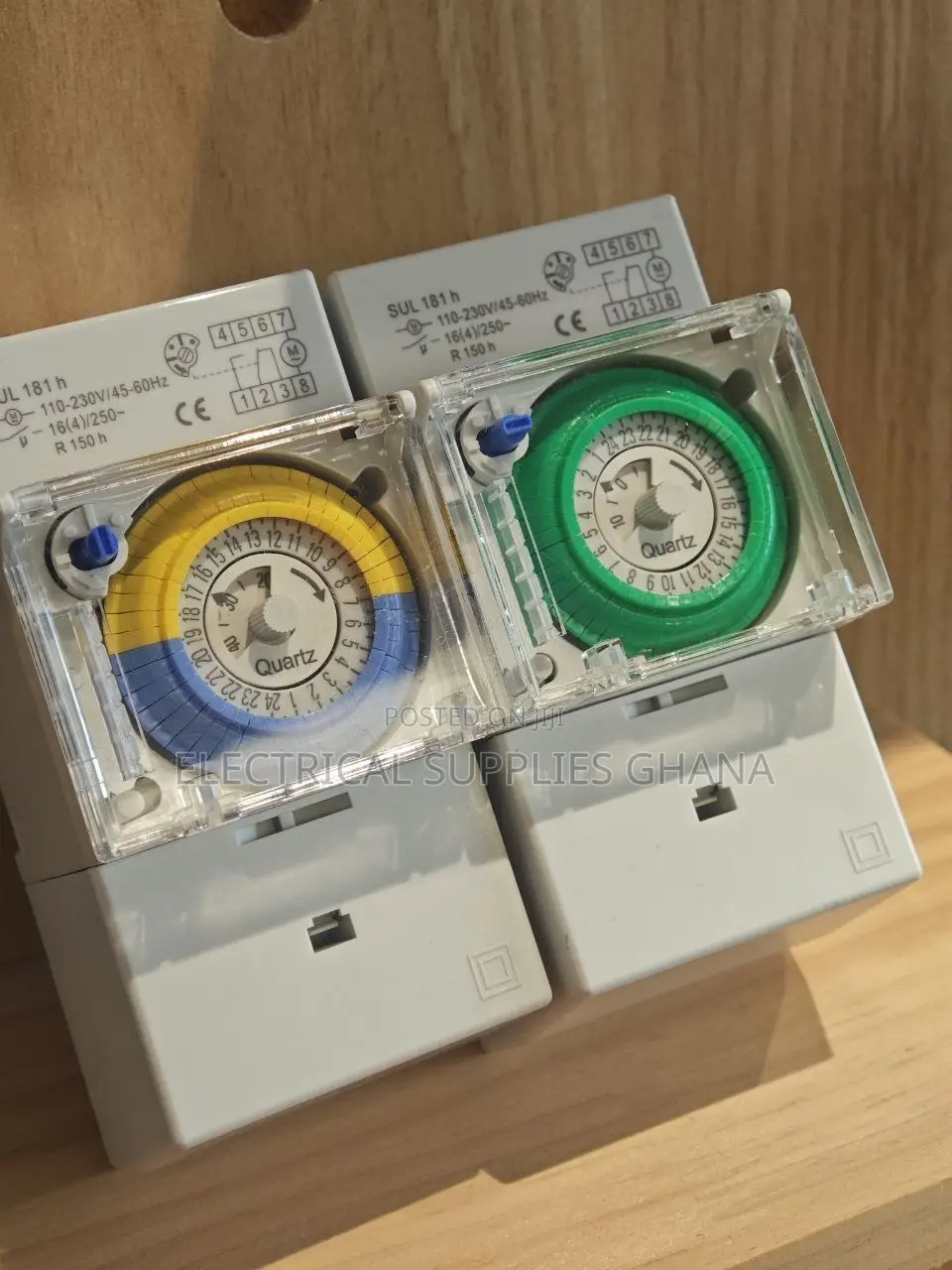 24 Hour Mechanical Time Switch DIN Rail 16A 230V