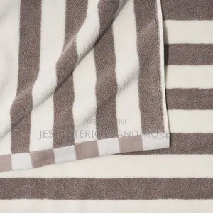 Towel 6 Pieces Set(Beautiful by Drew Barrymore 100% Cotton, Taupe)