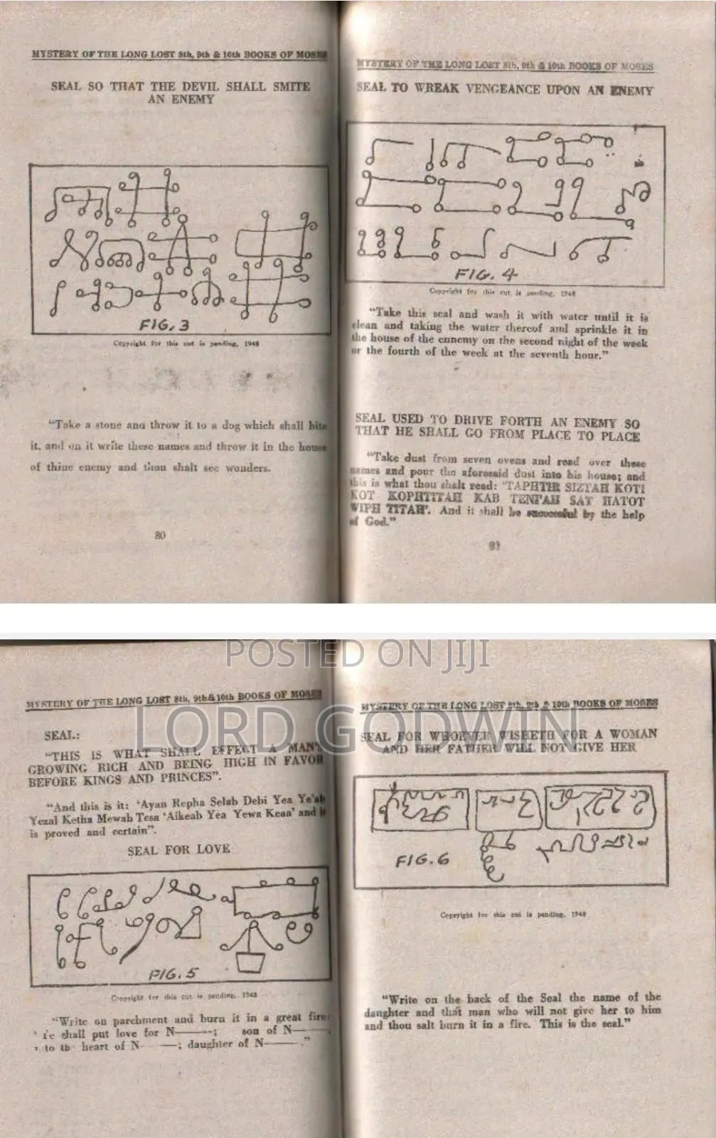 8th, 9th and 10th Books of Moses