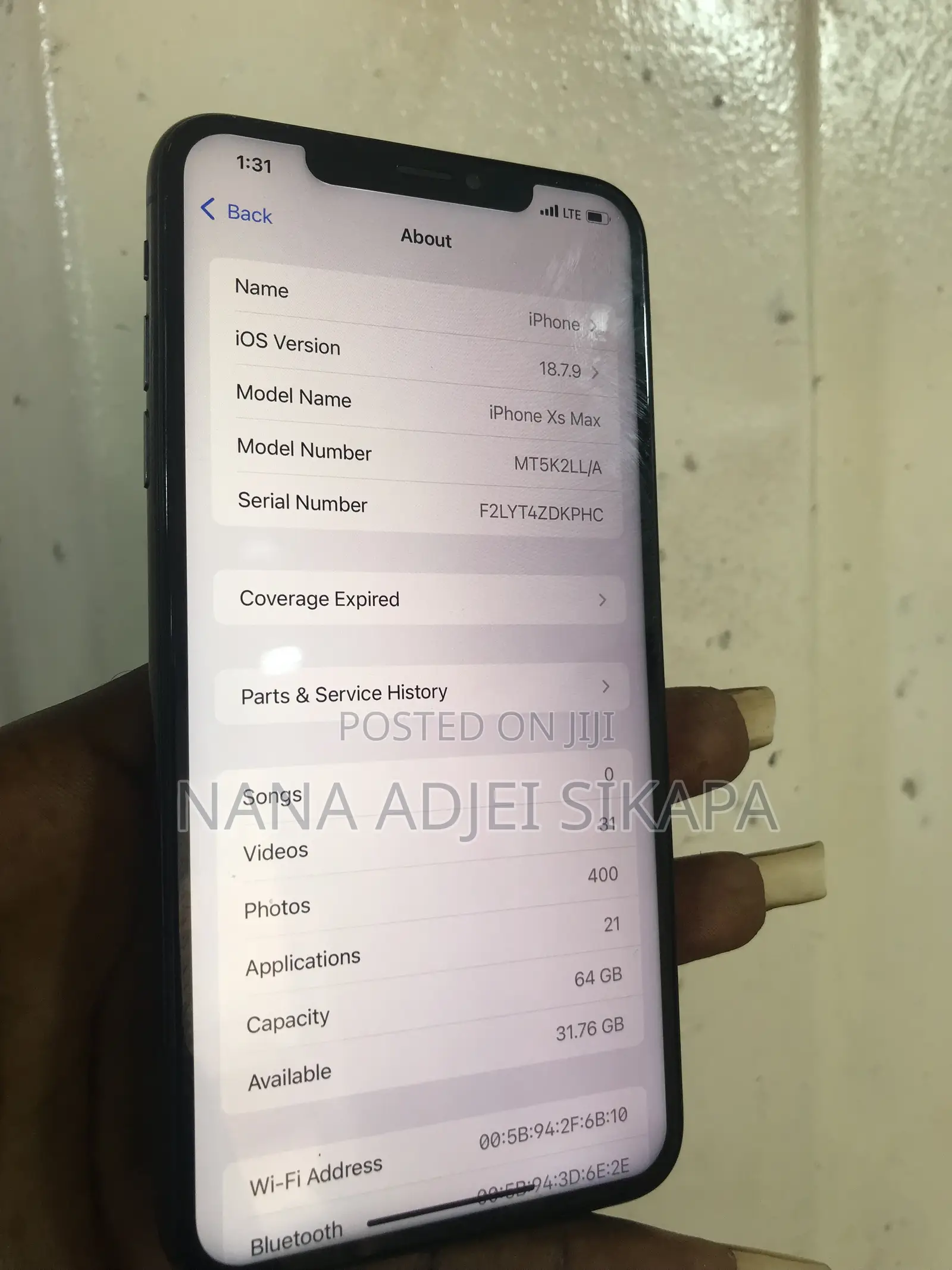 Apple iPhone XS Max 64 GB Black