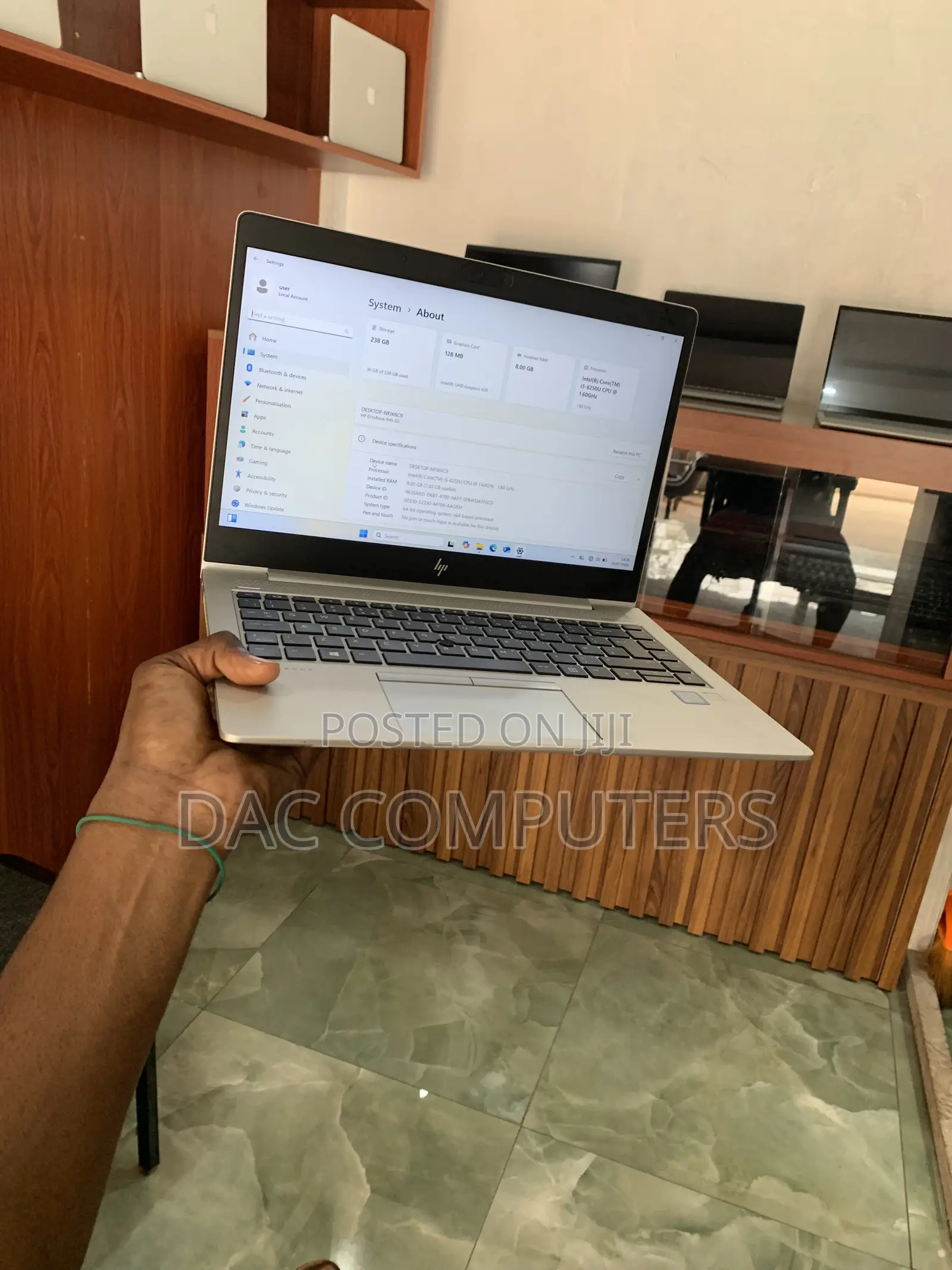 Laptop HP EliteBook 840 G5 8GB Intel Core i5 SSD 256GB