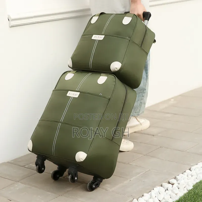 2 in 1 Travel Luggage Bag - Army Green