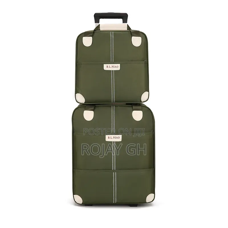 2 in 1 Travel Luggage Bag - Army Green