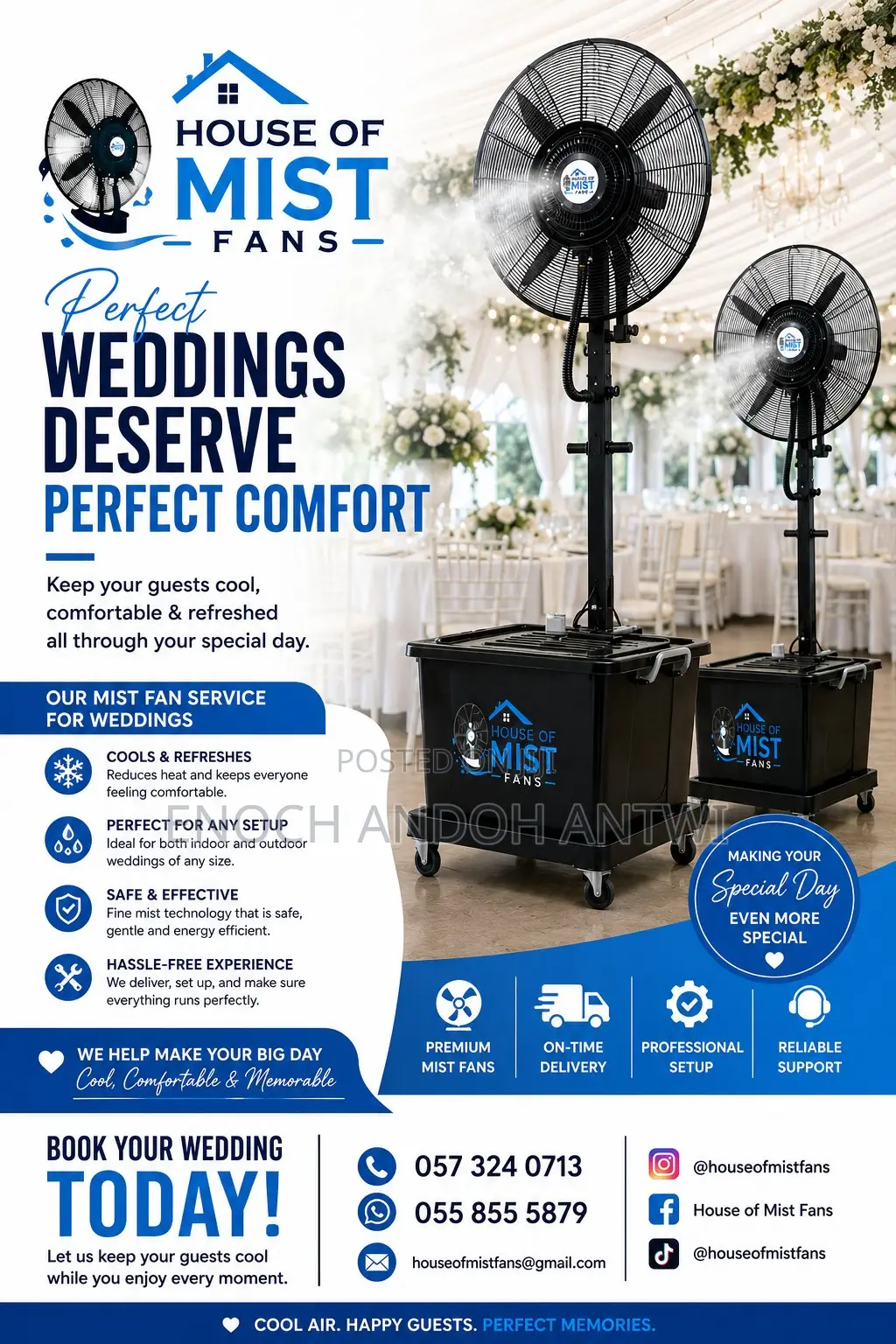 Rental of Mist Fans
