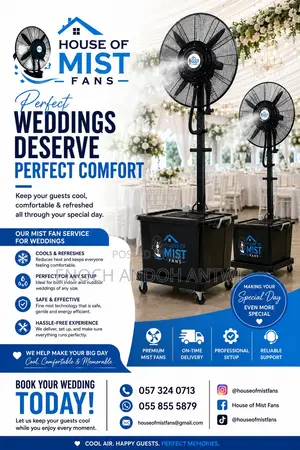Rental of Mist Fans