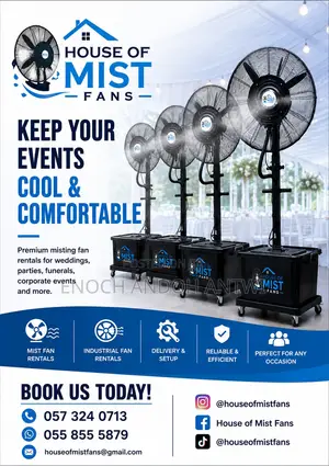 Rental of Mist Fans