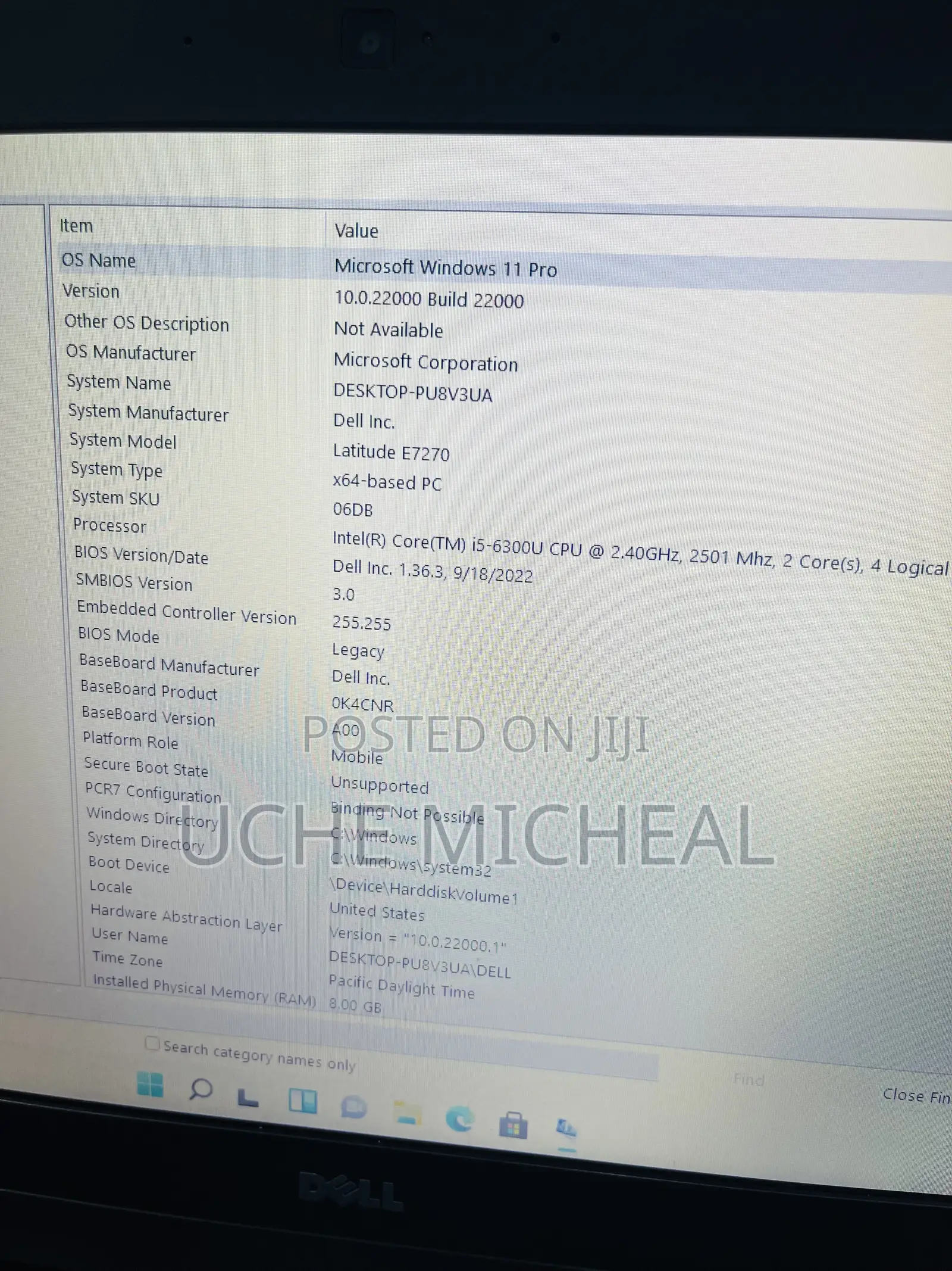 Laptop Dell Latitude E7270 8GB Intel Core i5 SSD 256GB