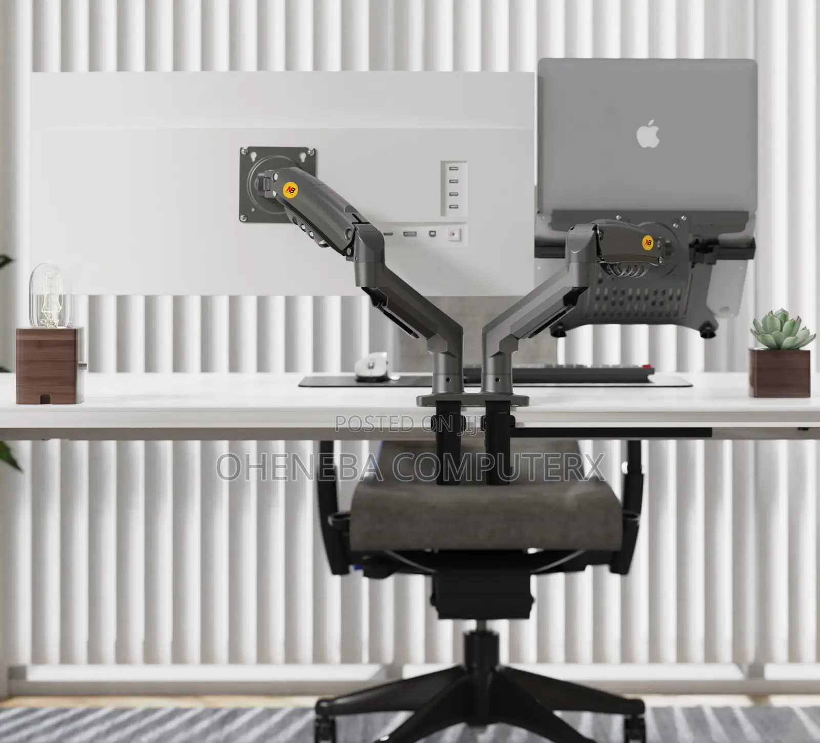 Universal F160 Dual Monitor Mount 17inches to 32inches