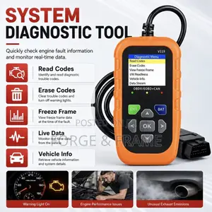 Professional OBD2 Car Diagnostic Scanner With 8-Language Support
