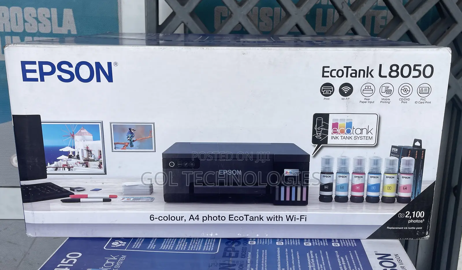 EPSON ECOTANK L8050 6-Colour, A4 Photo EcoTank With Wi-Fi Printer