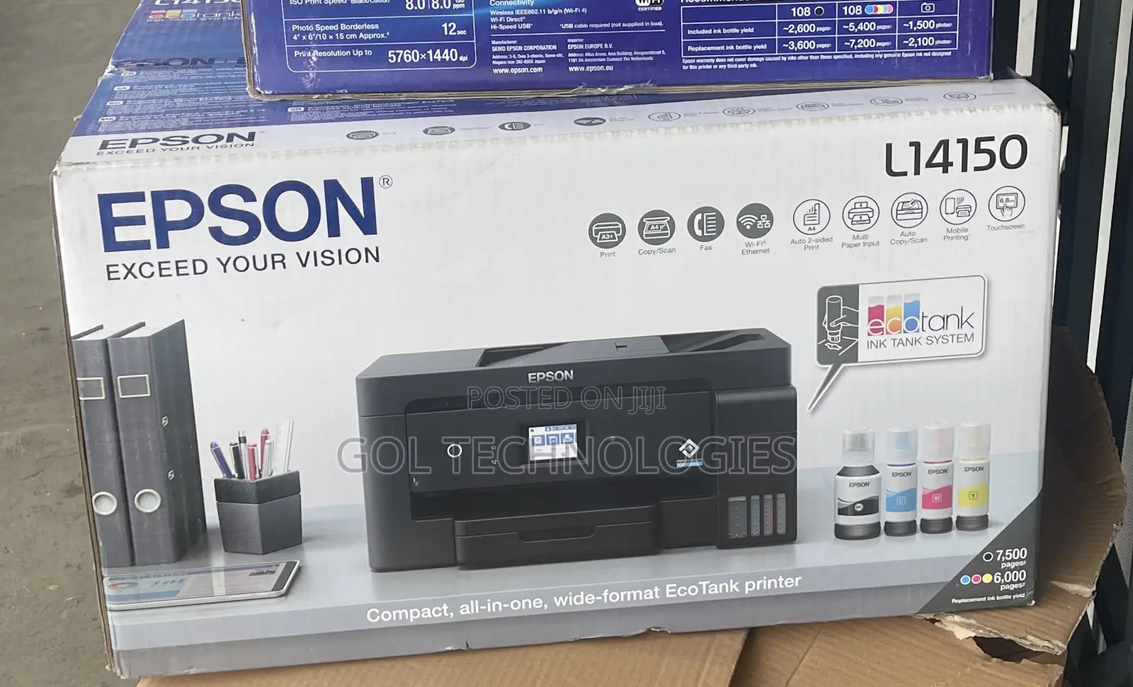 EPSON ECOTANK L14150 A3 Printer Compact All-in-One Wide-Format EcoTank