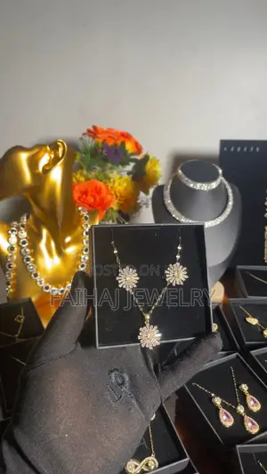 Stainless Zircon Necklace Set
