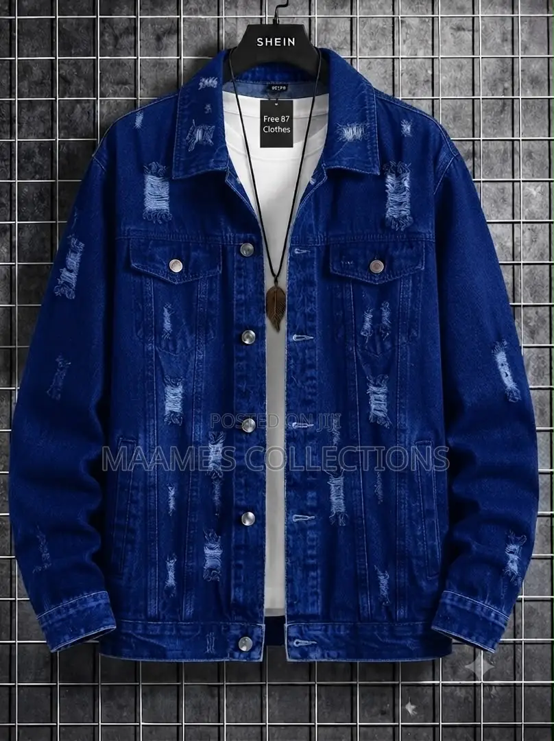 Men’s Stylish Washed Denim Jacket – Casual Jean Coat