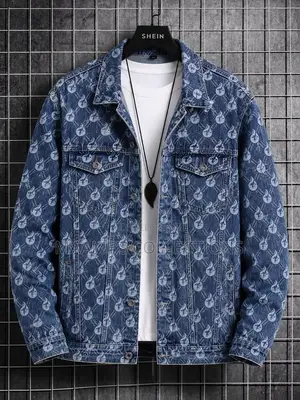 Men’s Stylish Washed Denim Jacket – Casual Jean Coat