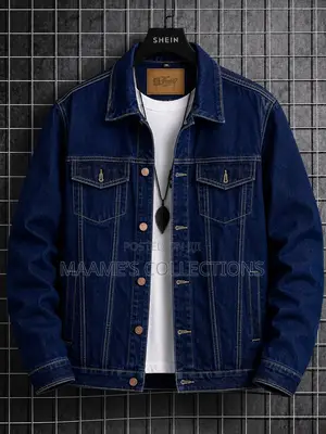 Men’s Stylish Washed Denim Jacket – Casual Jean Coat