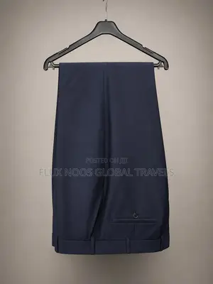 Men's Classic Navy Blue 2-Piece Suit – UK/US Size 46