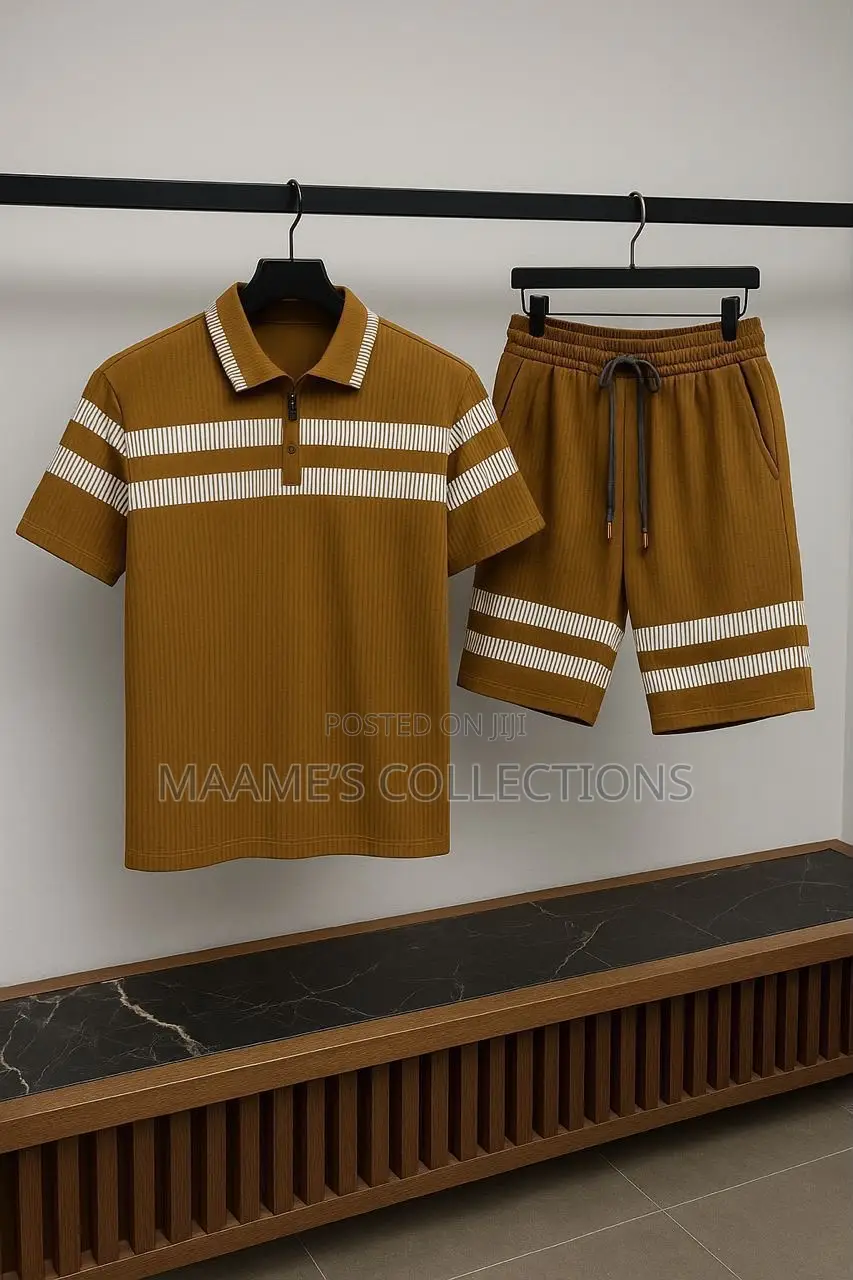 Premium Men’s 2-Piece Polo Shirt Shorts Set | Casual Summer Outfit