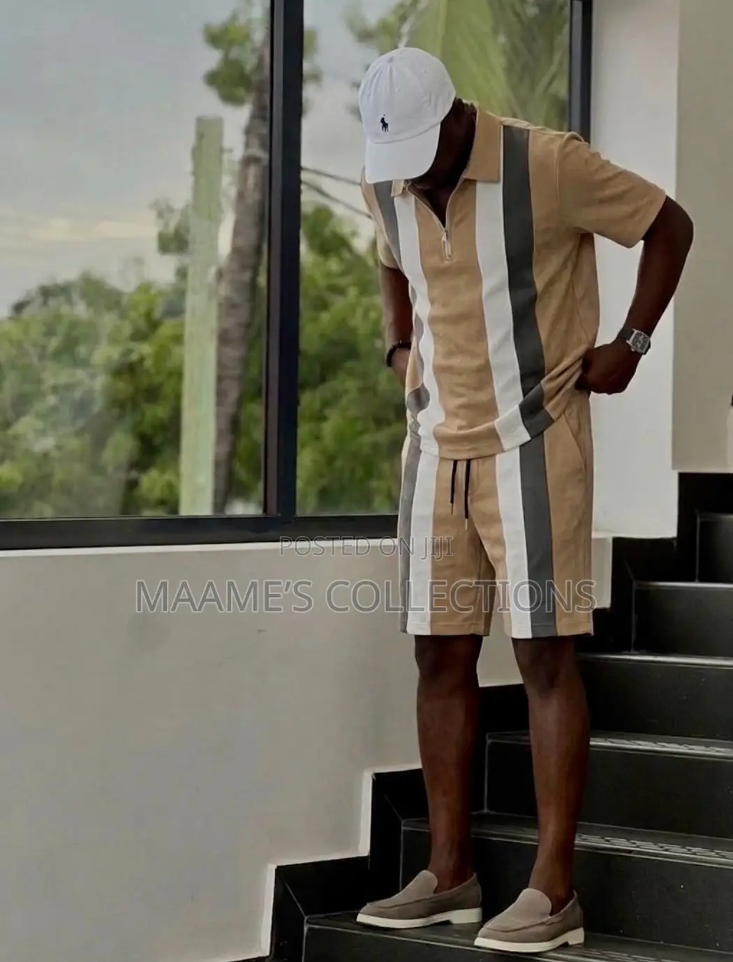 Premium Men’s 2-Piece Polo Shirt Shorts Set | Casual Summer Outfit