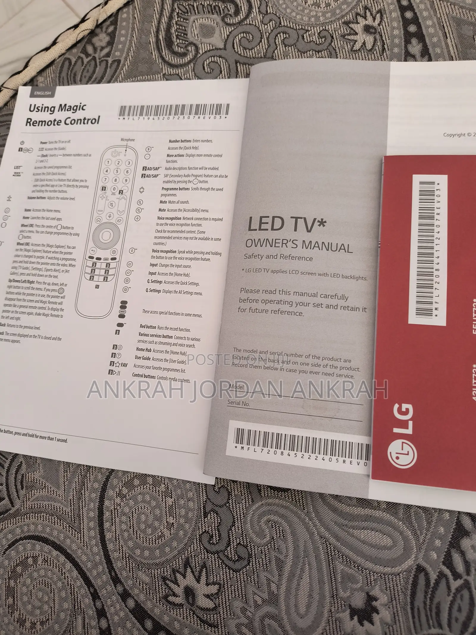 LG SMART TV 43" Anycast Included
