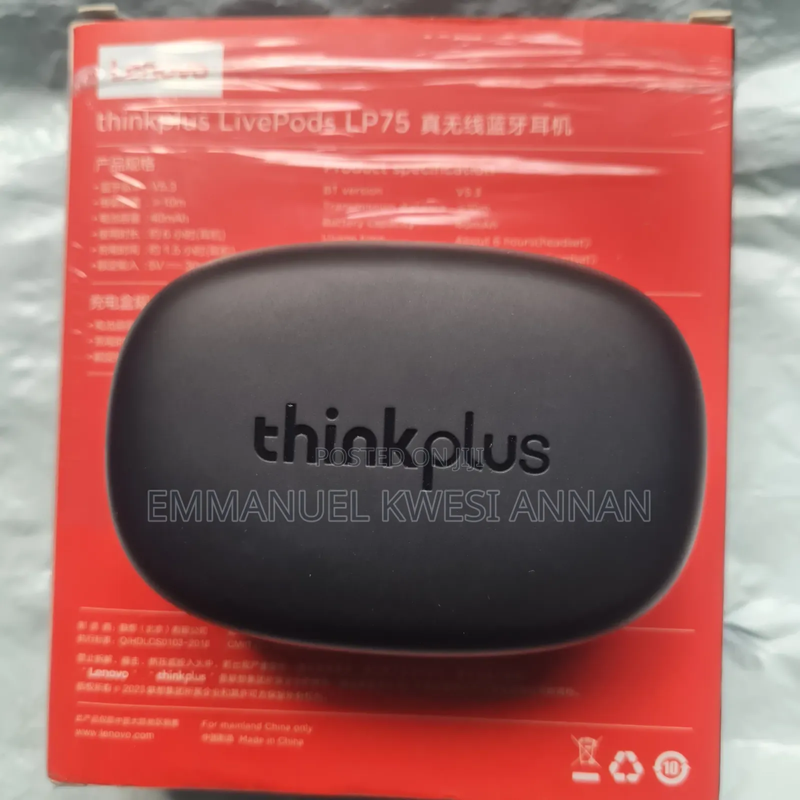 Lenovo Thinkplus Livepods Lp75 Bluetooth Wireless