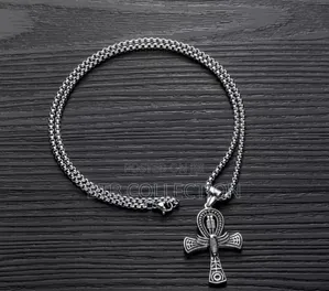 Classic Ancient Ankh Titanium Necklace