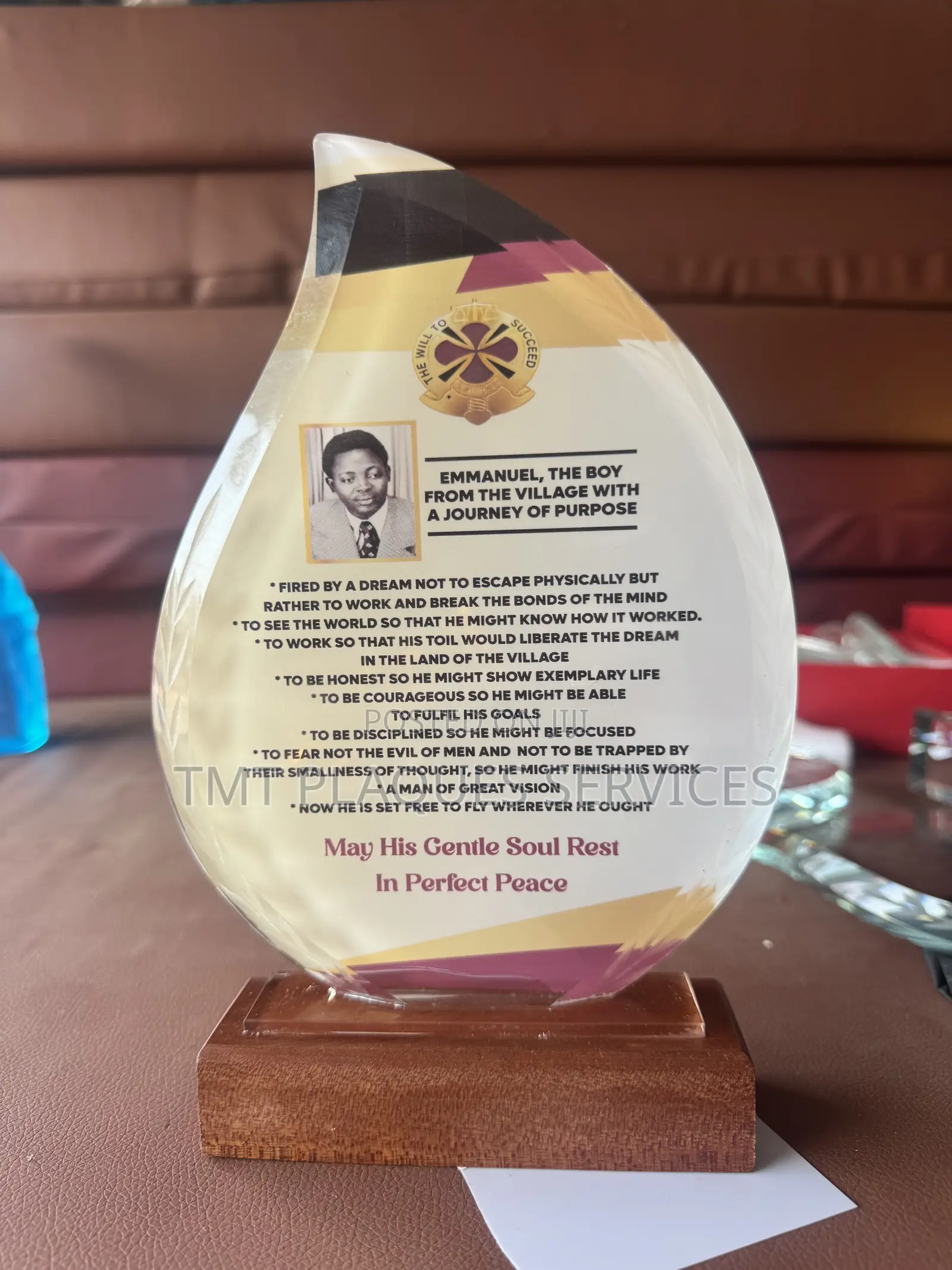 Plaque Branding /Customization