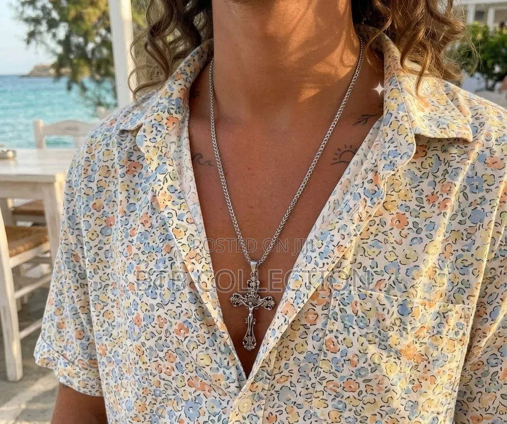 Quality Titanium Solid Cross Necklace