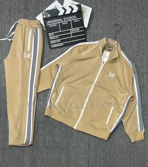 Men’s Designer Needles Butterfly Embroidery Logo Tracksuit Set