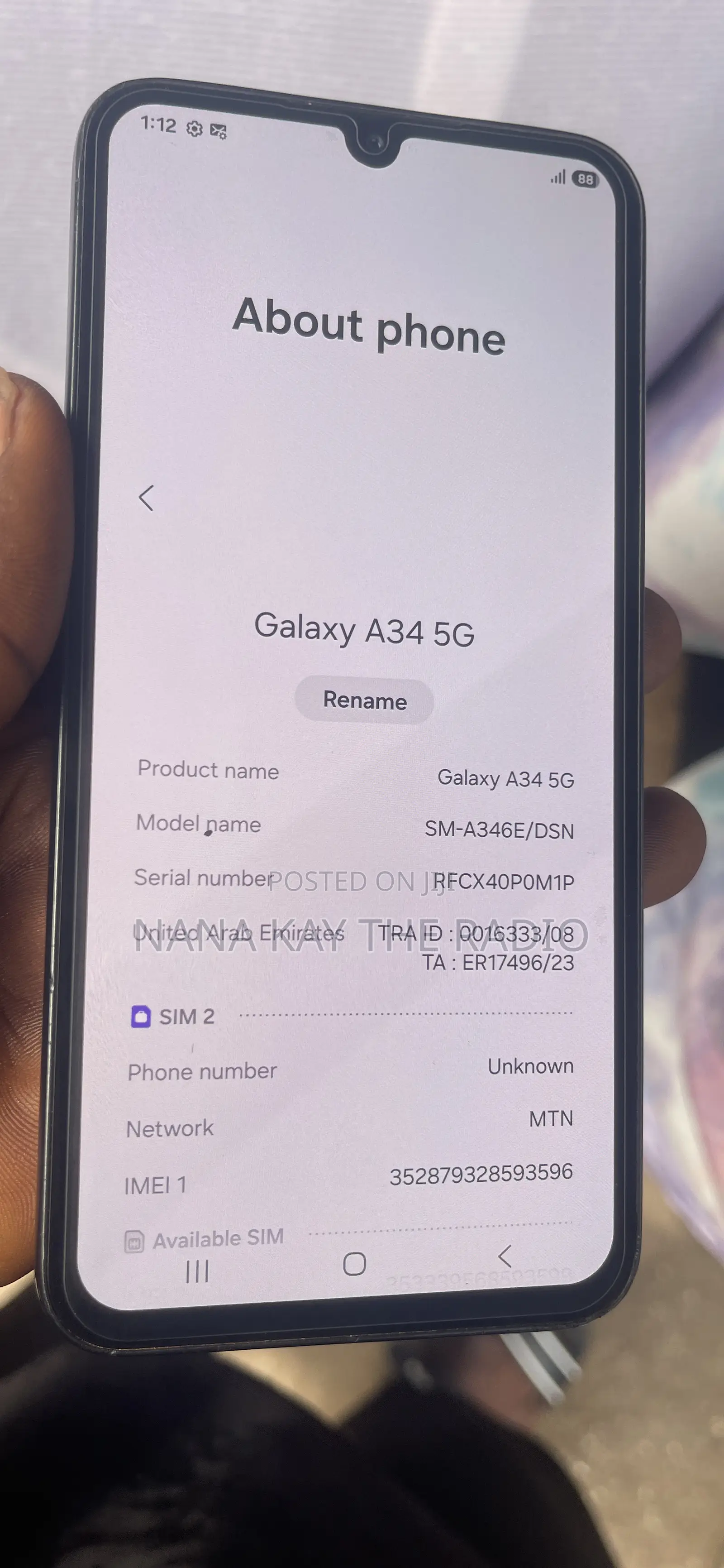 Samsung Galaxy A34 5G 128 GB Black