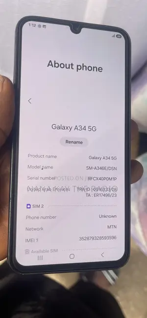 Samsung Galaxy A34 5G 128 GB Black