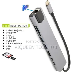 Type C 8 in 1 Adapter