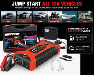 Car Jump Starter and Tire Pump Complete Set