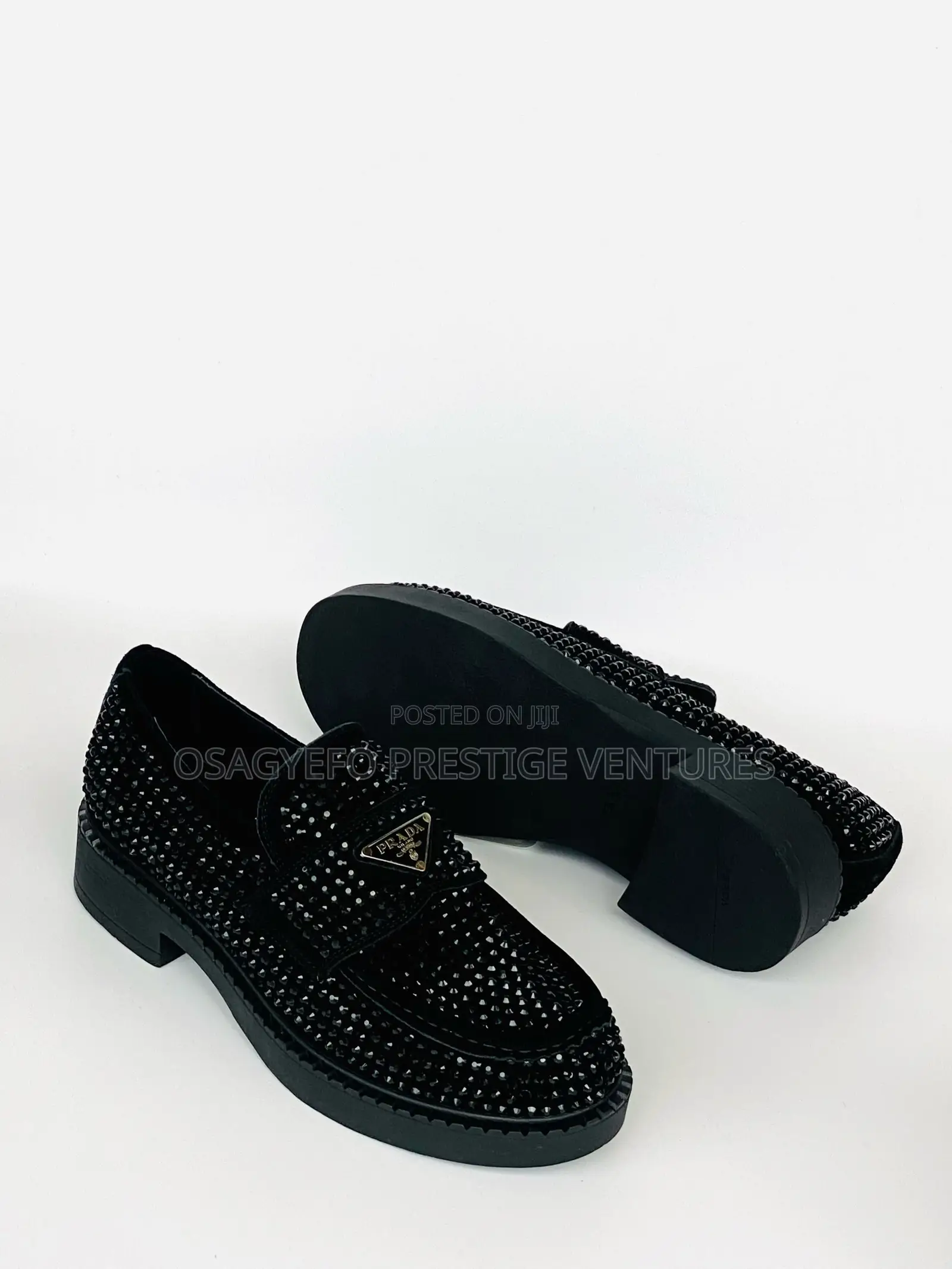 Trendy Rhinestone Prada Shoe