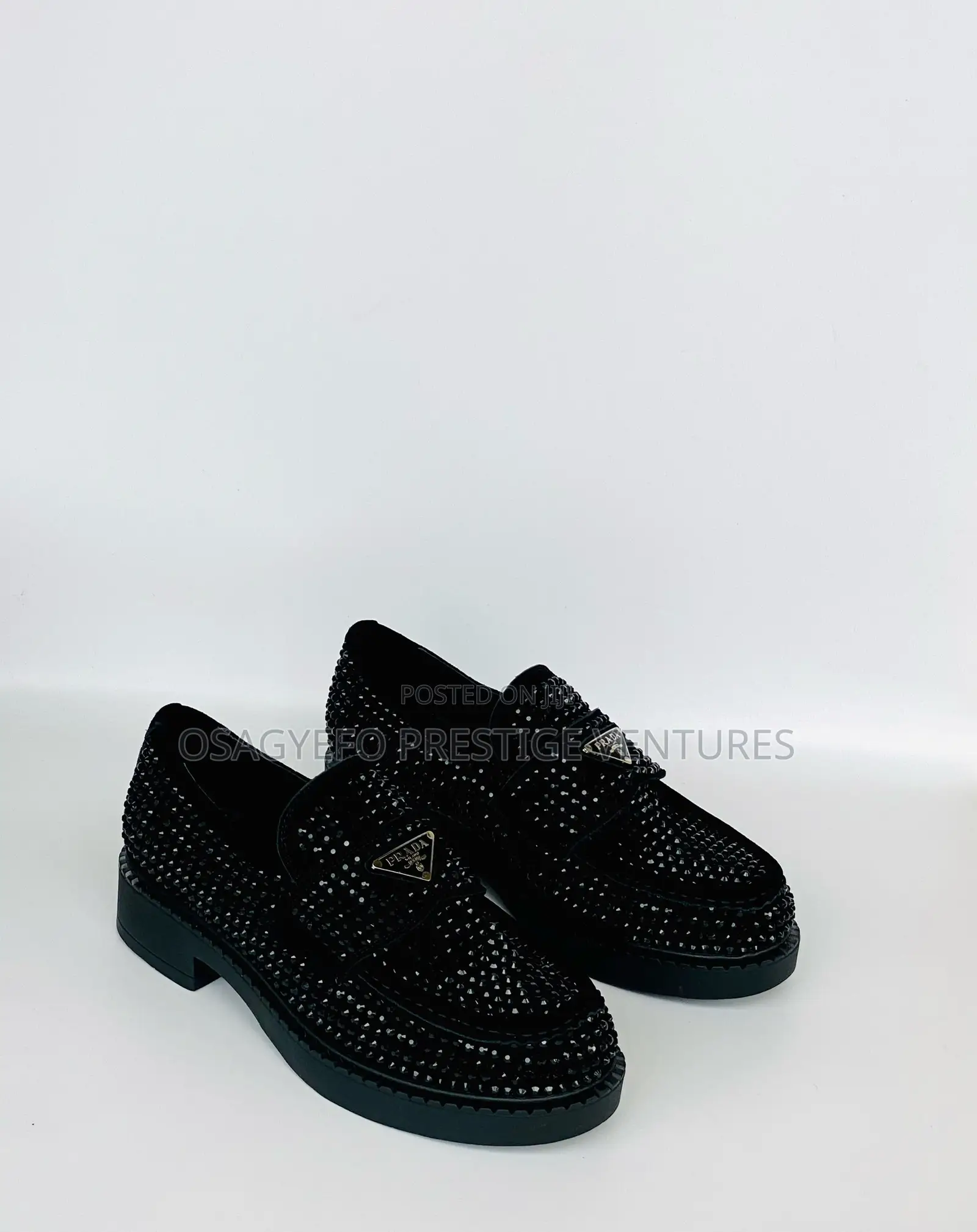 Trendy Rhinestone Prada Shoe