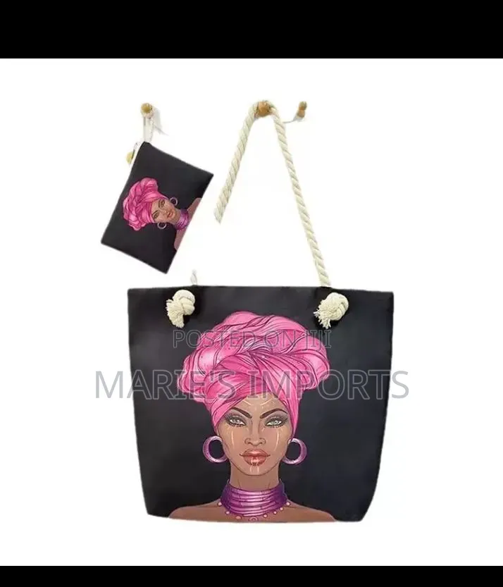 Afro Art Canvas Tote Bag