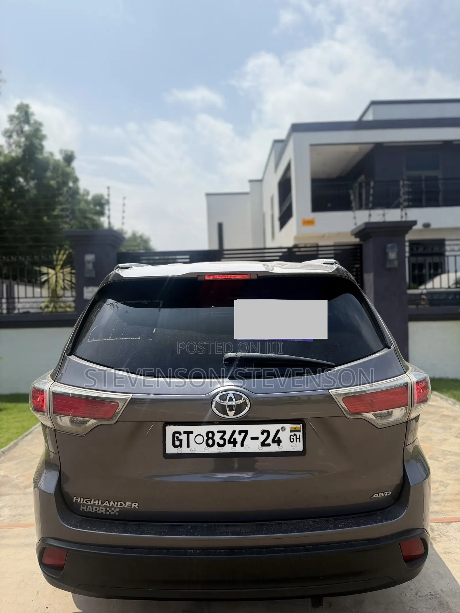 Toyota Highlander LE V6 4x4 (3.5L 6cyl 6A) 2016 Gray