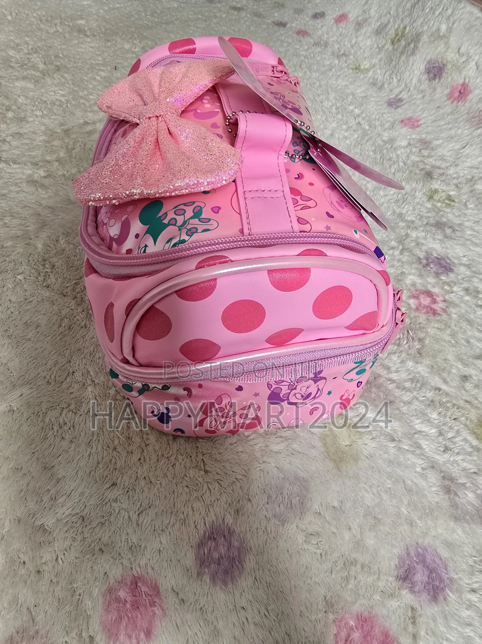 Pink Minnie Smiggle Themed Thermal Lunch Bag