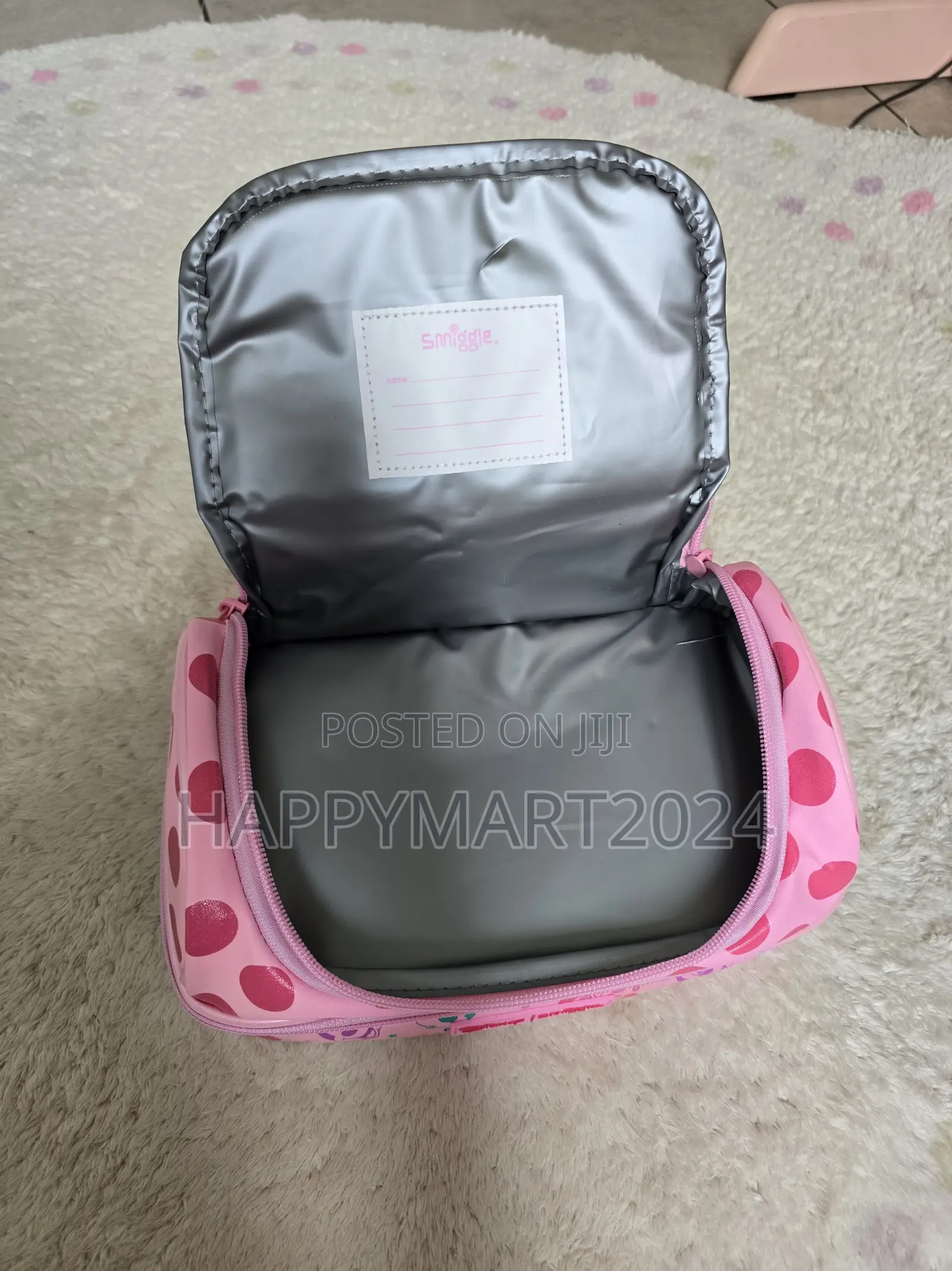 Pink Minnie Smiggle Themed Thermal Lunch Bag