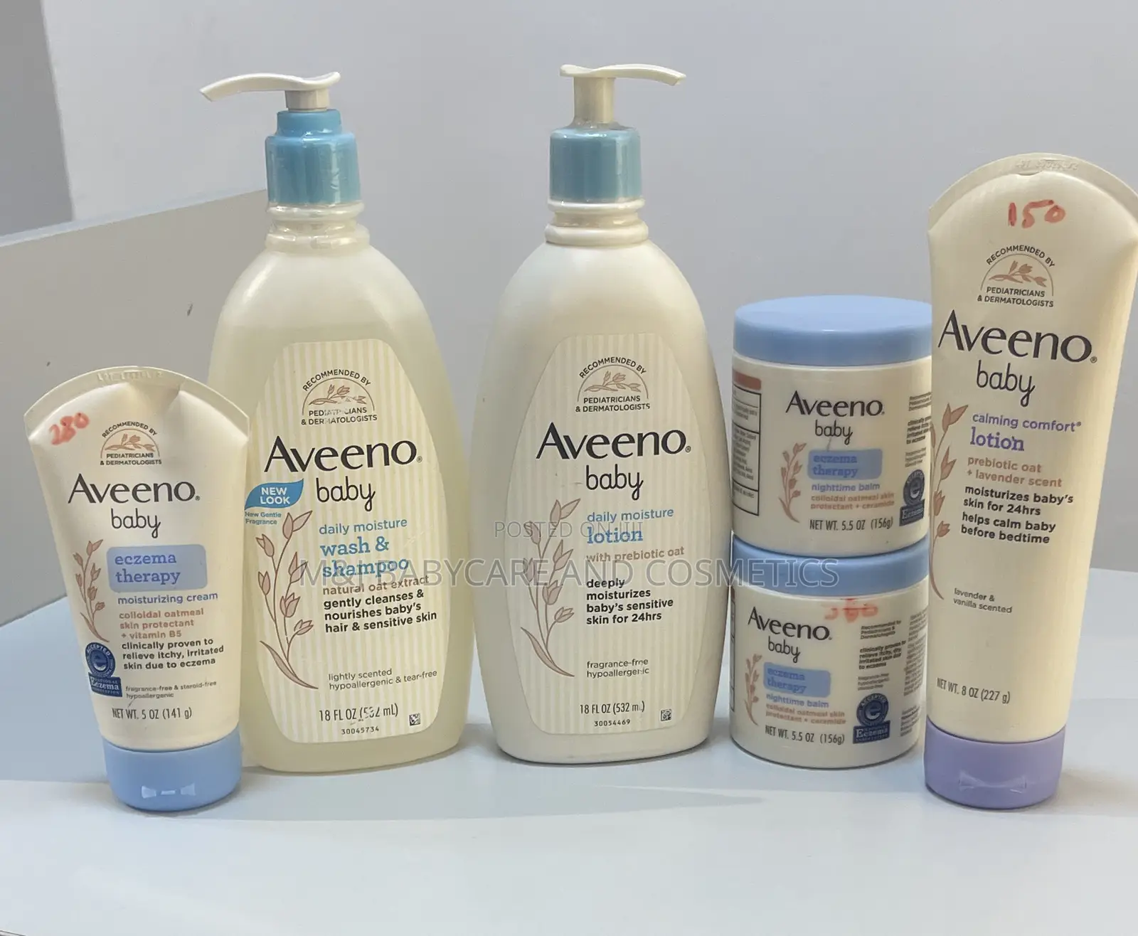 Aveeno Baby Wash, Lotion, Calming Comfort, Eczema Therapy