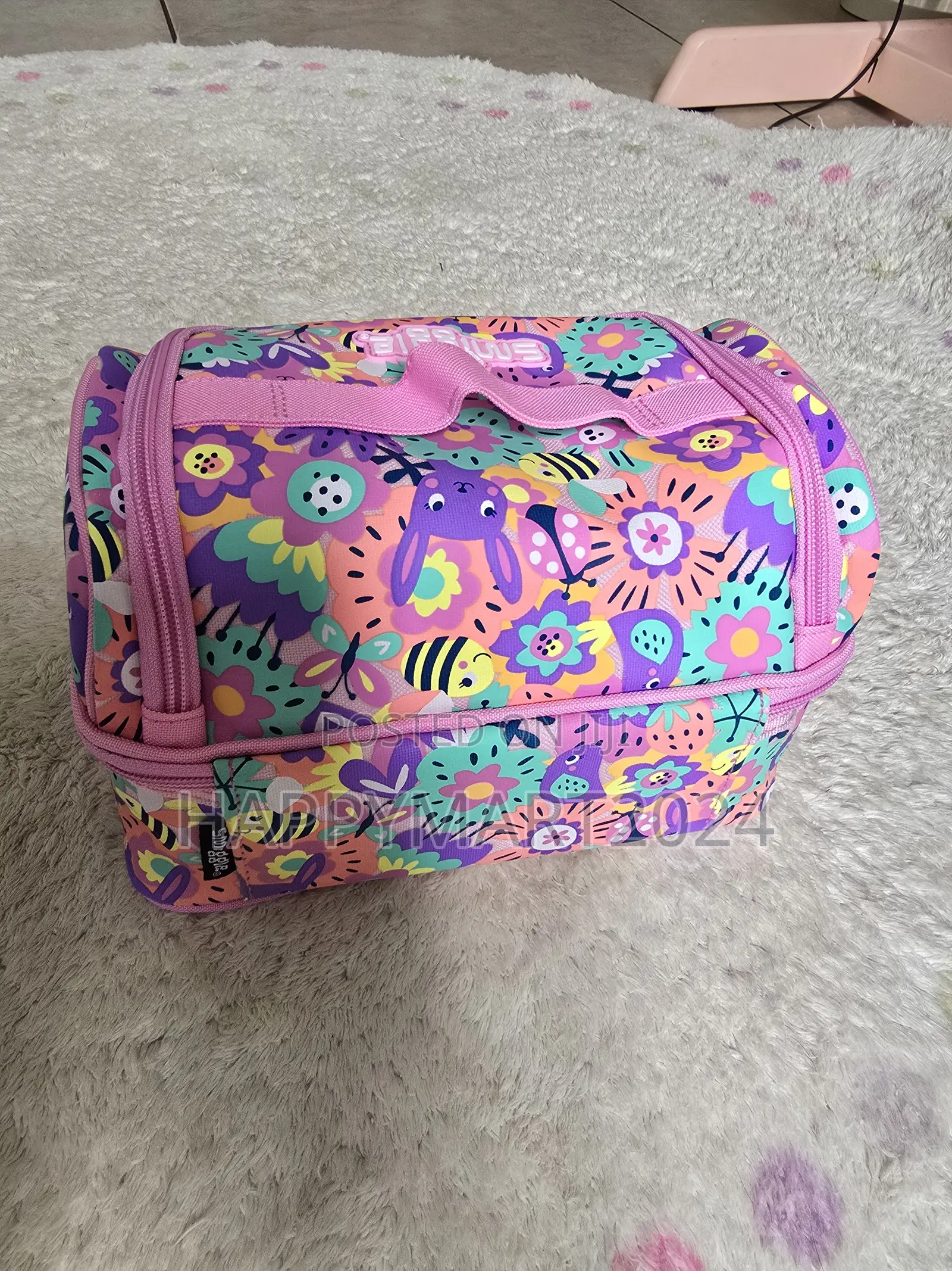 Smiggle Spring Garden Bunny Themed Lunch Bag