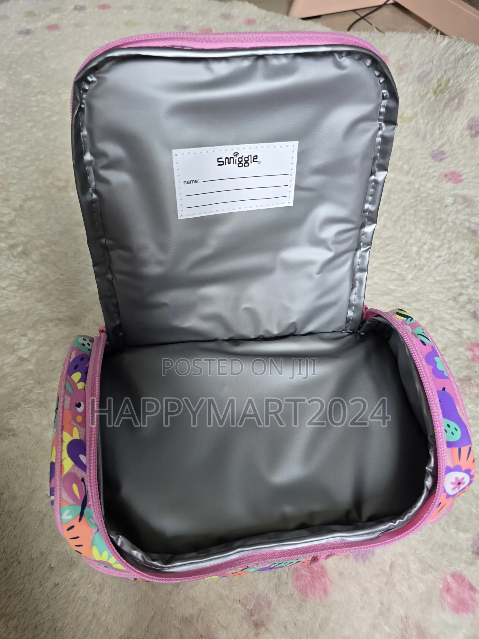 Smiggle Spring Garden Bunny Themed Lunch Bag