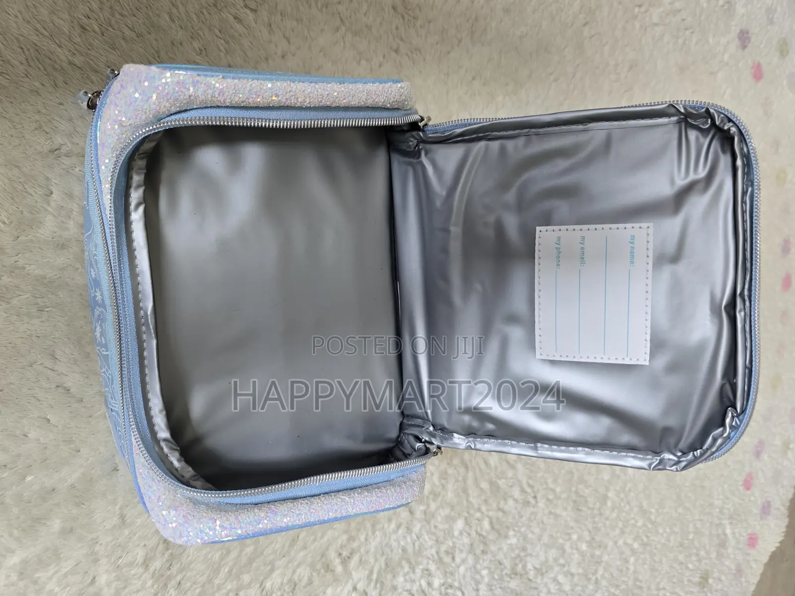 Frozen Elsa Smiggle Themed Glitter Lunch Bag