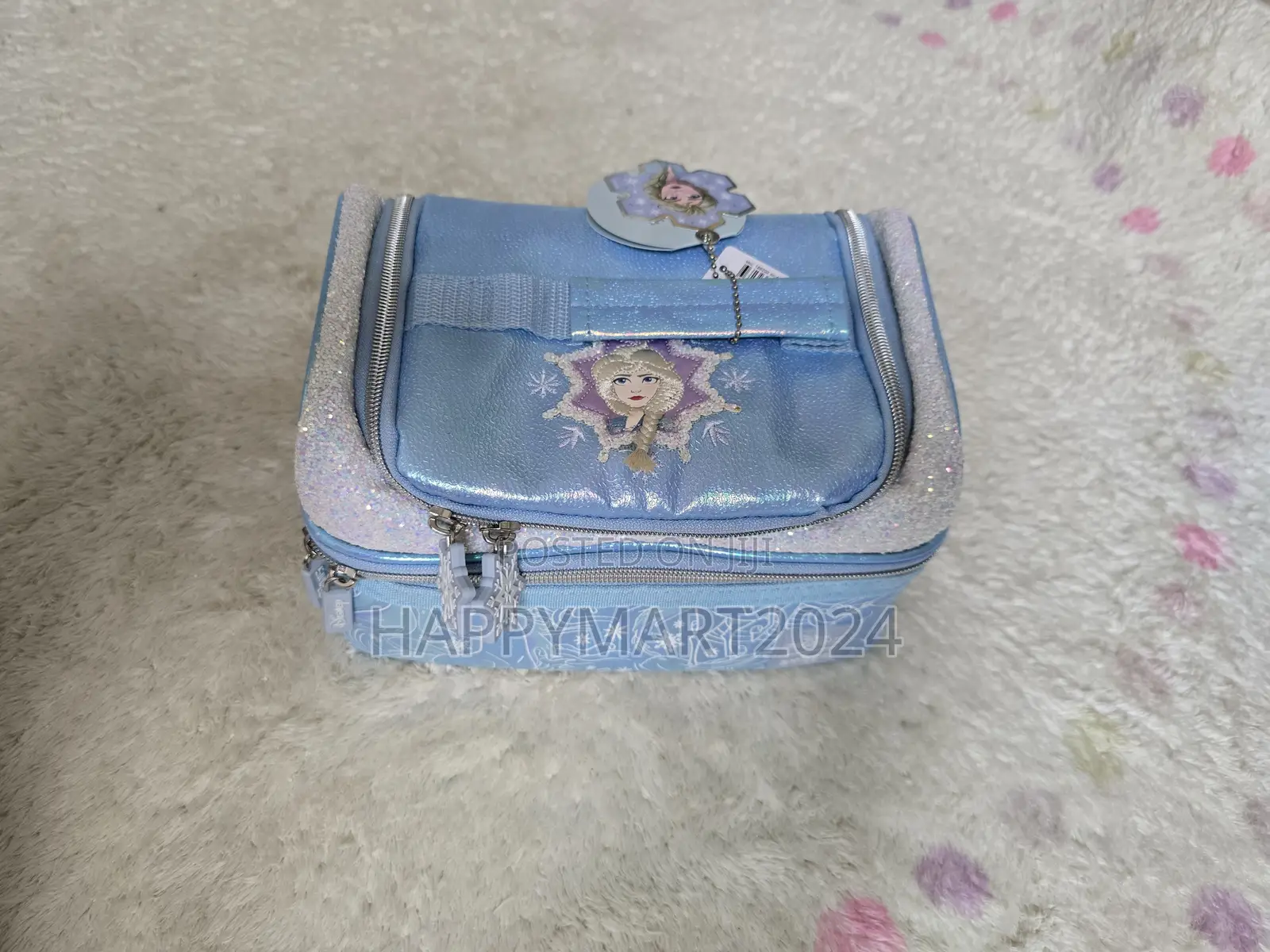 Frozen Elsa Smiggle Themed Glitter Lunch Bag