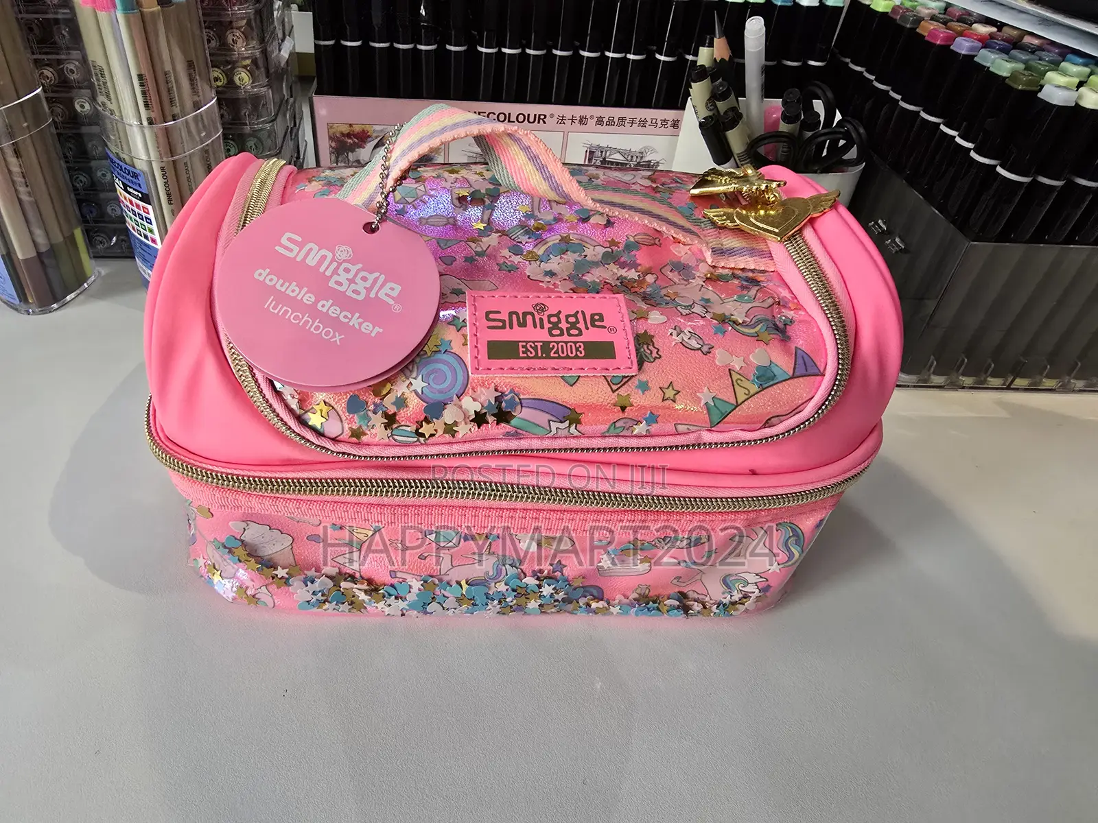 Smiggle Unicorn Confetti Themed Lunch Bag
