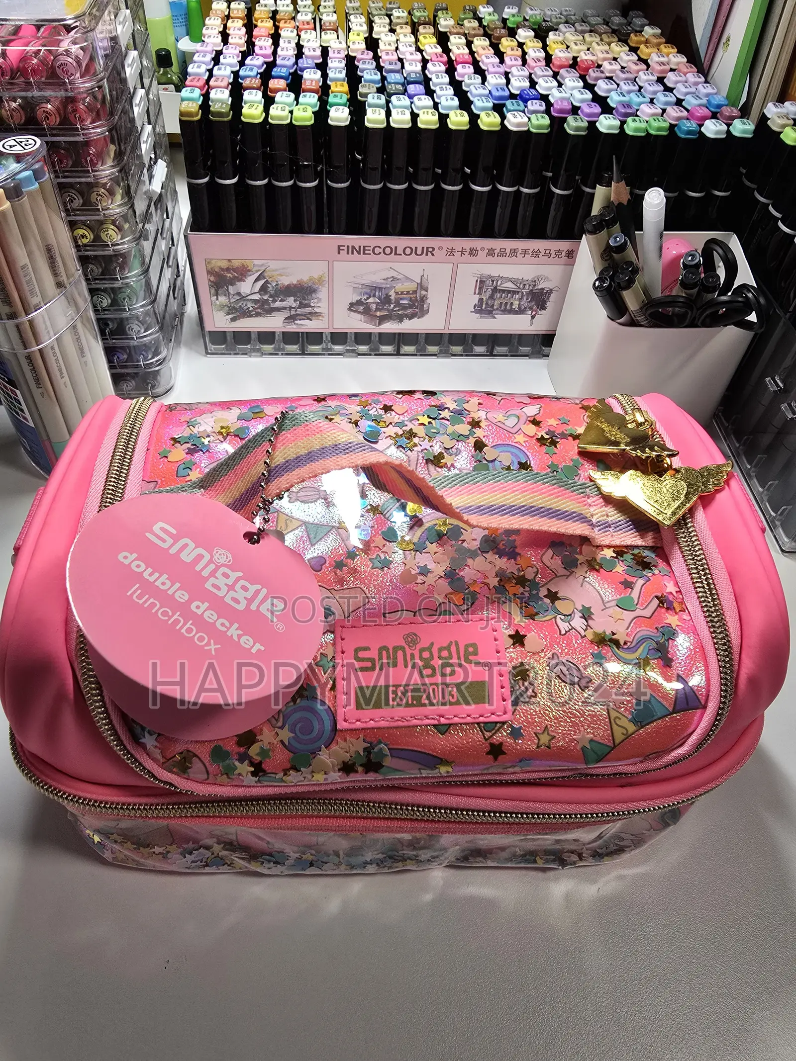 Smiggle Unicorn Confetti Themed Lunch Bag