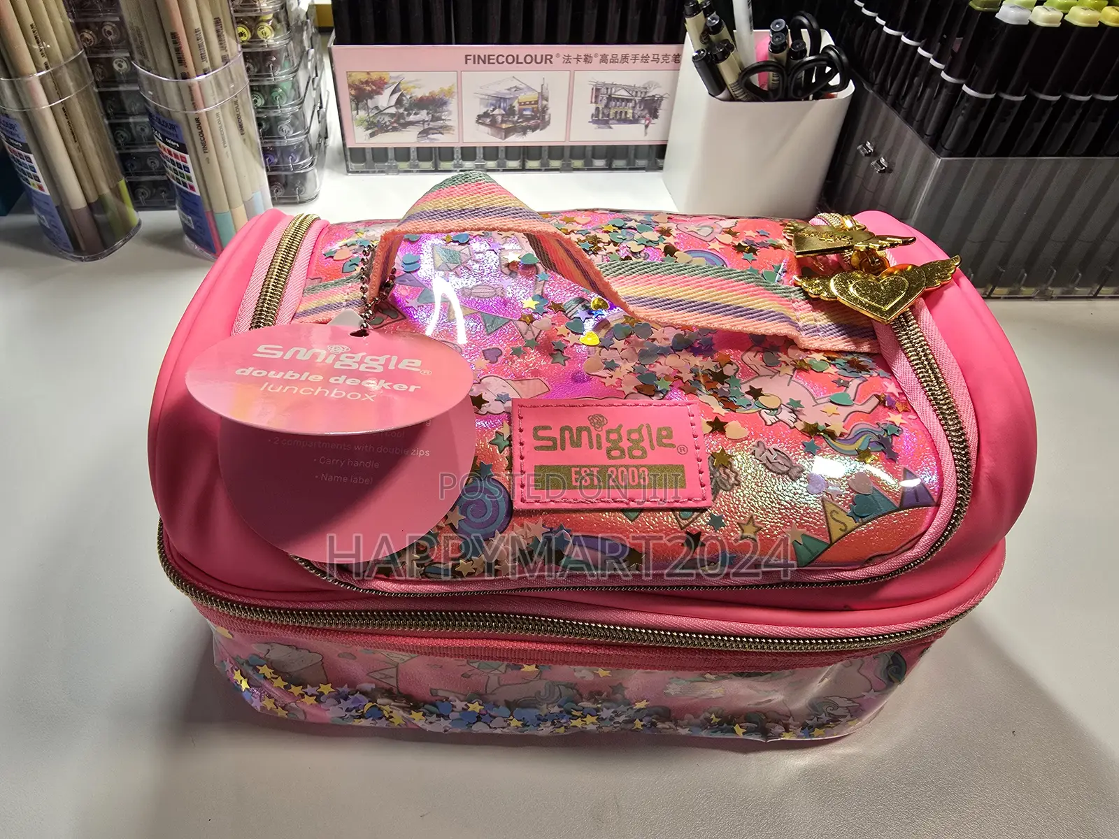 Smiggle Unicorn Confetti Themed Lunch Bag